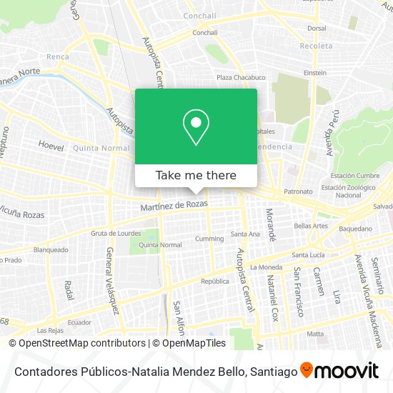 Contadores Públicos-Natalia Mendez Bello map