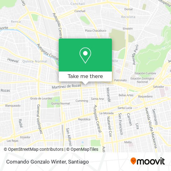 Comando Gonzalo Winter map
