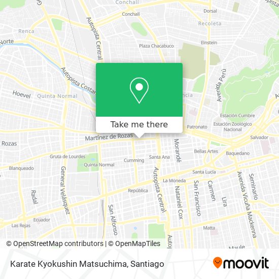 Mapa de Karate Kyokushin Matsuchima