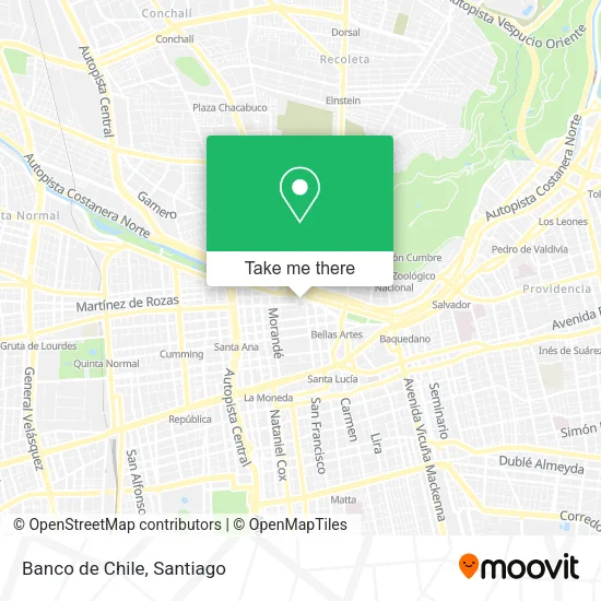 Banco de Chile map