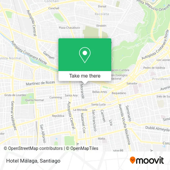 Hotel Málaga map