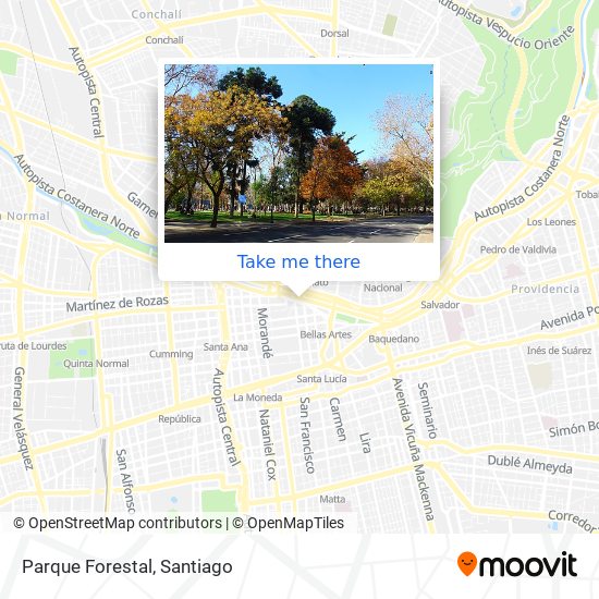 Parque Forestal map