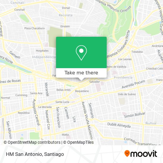 HM San Antonio map