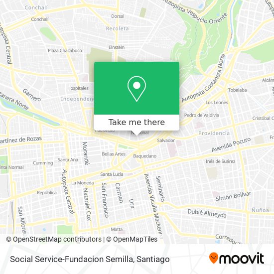 Social Service-Fundacion Semilla map