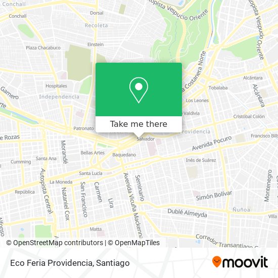 Eco Feria Providencia map