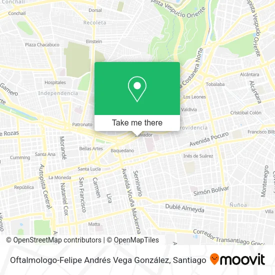 Oftalmologo-Felipe Andrés Vega González map