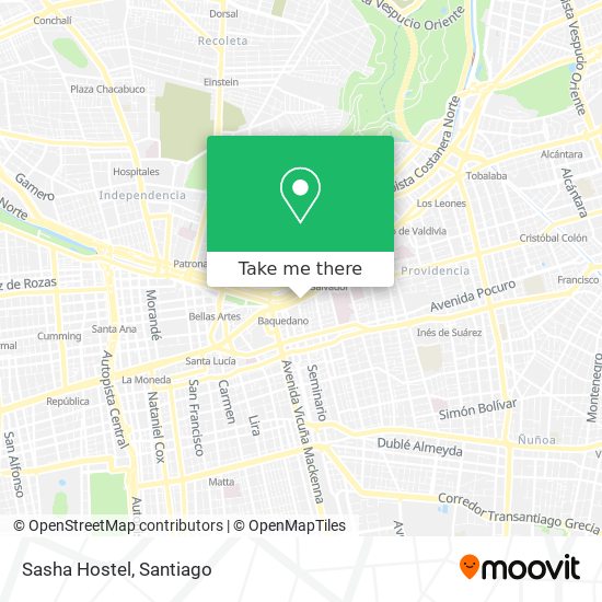 Sasha Hostel map