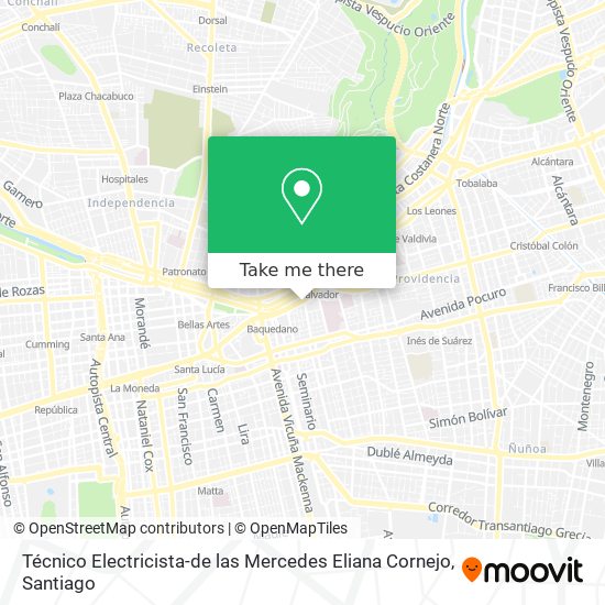 Mapa de Técnico Electricista-de las Mercedes Eliana Cornejo