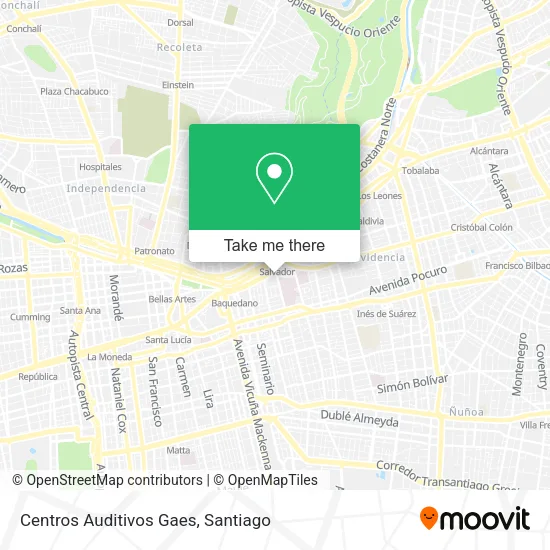 Centros Auditivos Gaes map