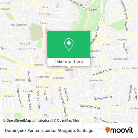 Mapa de Domínguez Zanteno, carlos Abogado