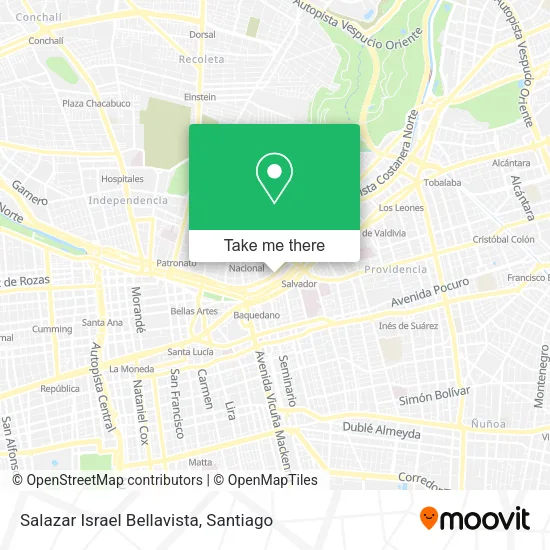 Salazar Israel Bellavista map