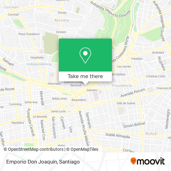 Emporio Don Joaquín map