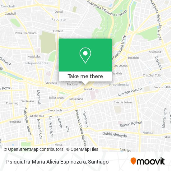 Psiquiatra-María Alicia Espinoza a map