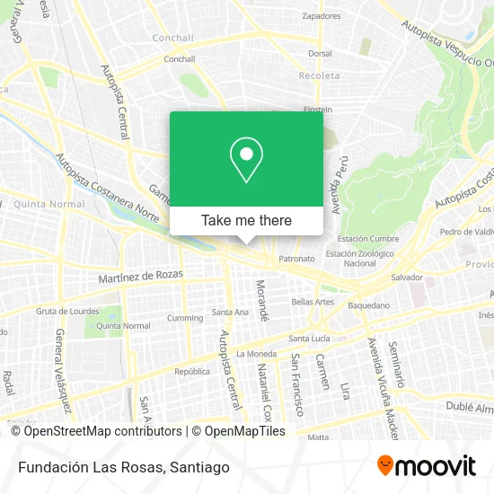 Fundación Las Rosas map