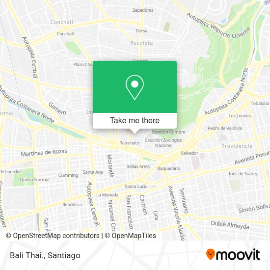 Bali Thai. map