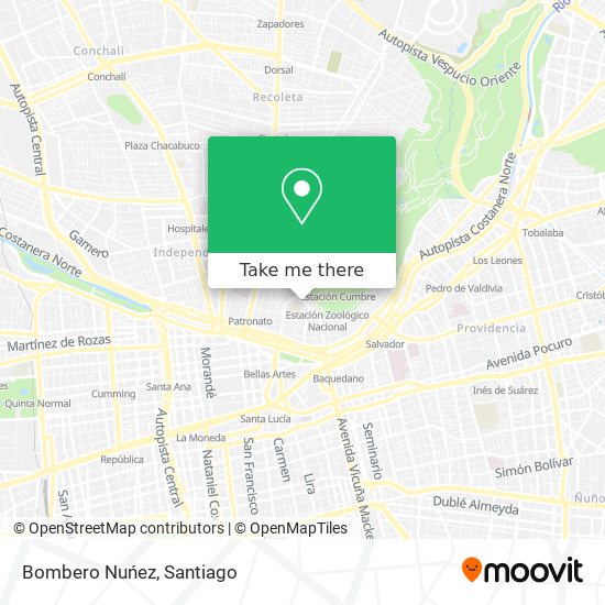 Mapa de Bombero Nuńez