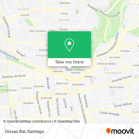 Diosas Bar map