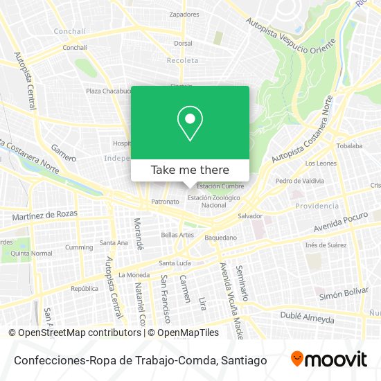Mapa de Confecciones-Ropa de Trabajo-Comda