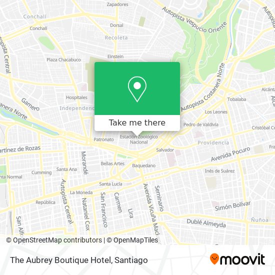 Mapa de The Aubrey Boutique Hotel