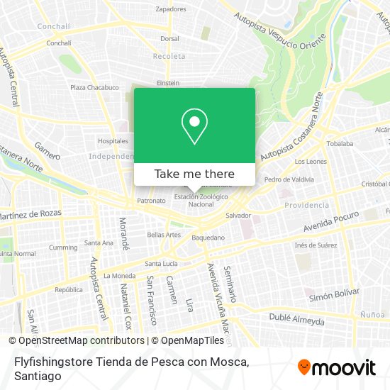Omitido Elevado tímido How to get to Flyfishingstore Tienda de Pesca con Mosca in Recoleta by  Micro or Metro?