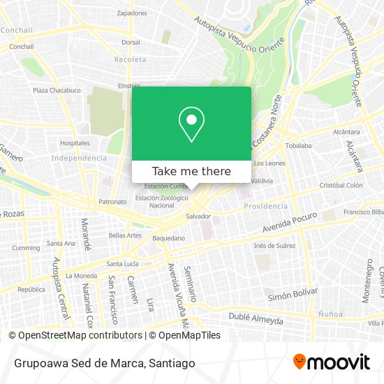 Grupoawa Sed de Marca map