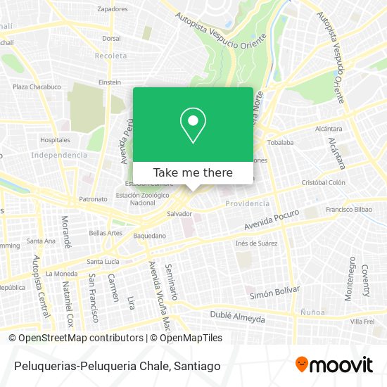 Peluquerias-Peluqueria Chale map
