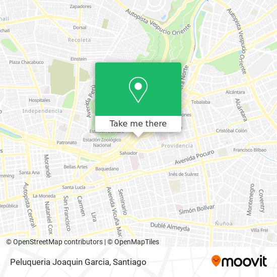 Mapa de Peluqueria Joaquin Garcia