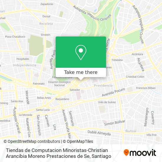 Tiendas de Computacion Minoristas-Christian Arancibia Moreno Prestaciones de Se map
