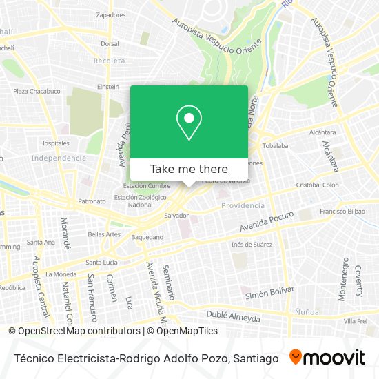 Mapa de Técnico Electricista-Rodrigo Adolfo Pozo