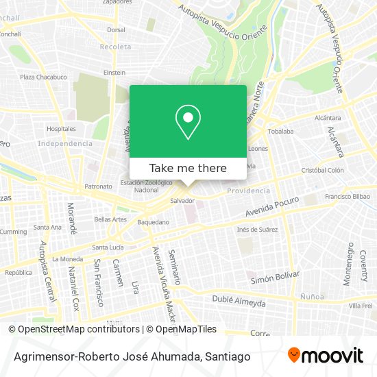 Agrimensor-Roberto José Ahumada map