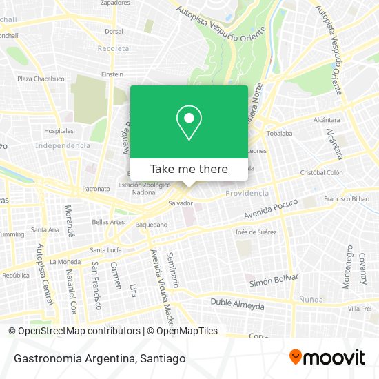 Gastronomia Argentina map
