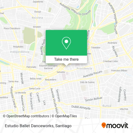 Estudio Ballet Danceworks map