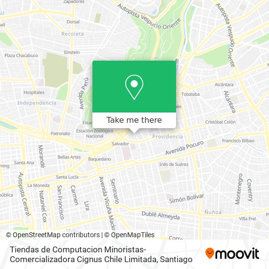 Tiendas de Computacion Minoristas-Comercializadora Cignus Chile Limitada map