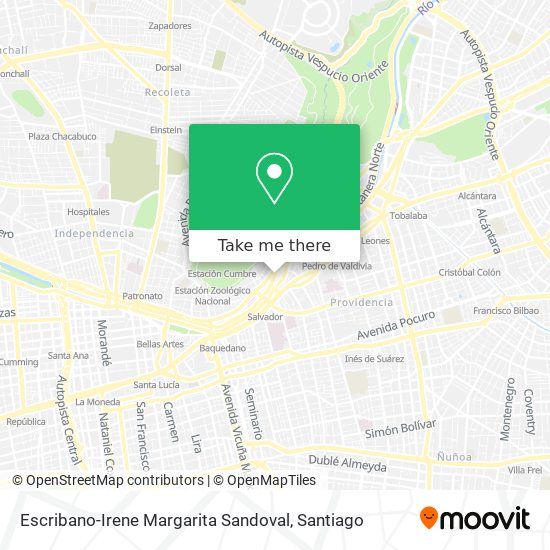 Escribano-Irene Margarita Sandoval map