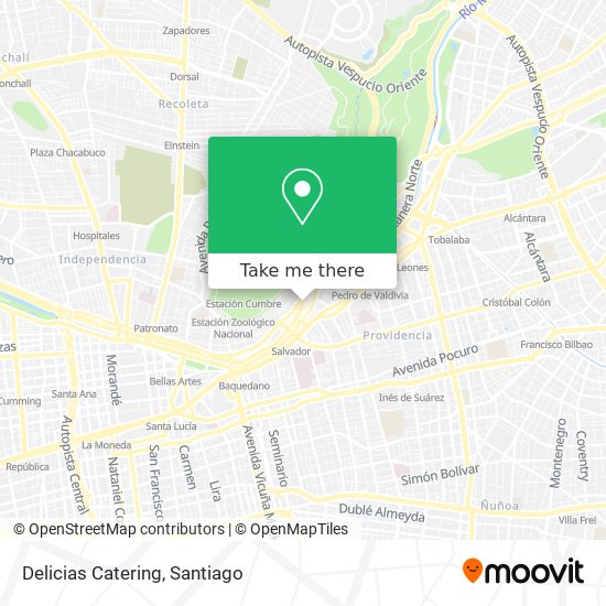 Mapa de Delicias Catering