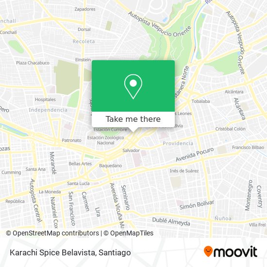 Mapa de Karachi Spice Belavista