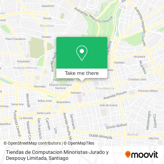 Tiendas de Computacion Minoristas-Jurado y Despouy Limitada map