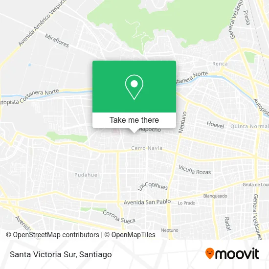 Santa Victoria Sur map