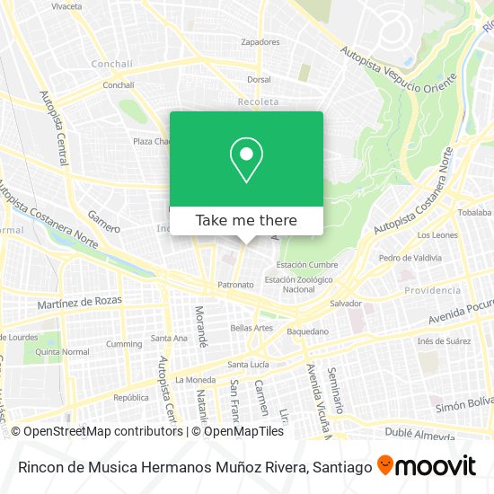 Mapa de Rincon de Musica Hermanos Muñoz Rivera