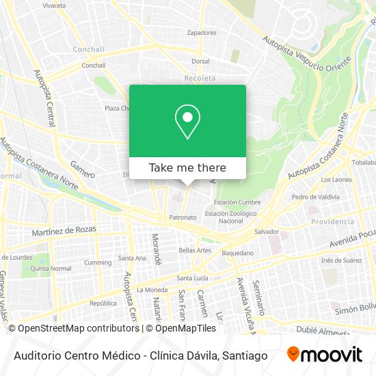 Auditorio Centro Médico - Clínica Dávila map