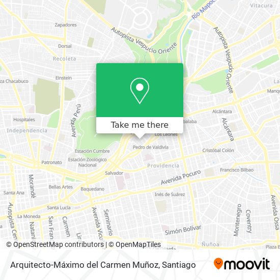 Mapa de Arquitecto-Máximo del Carmen Muñoz