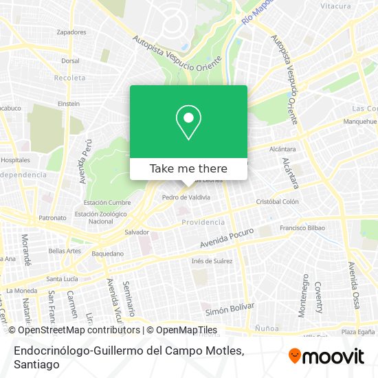 Endocrinólogo-Guillermo del Campo Motles map