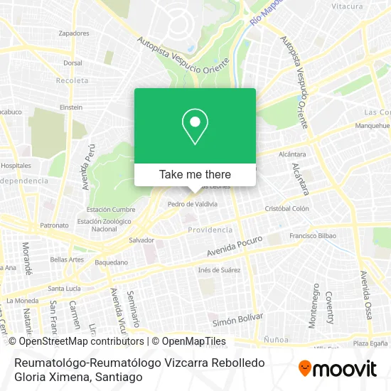 Reumatológo-Reumatólogo Vizcarra Rebolledo Gloria Ximena map