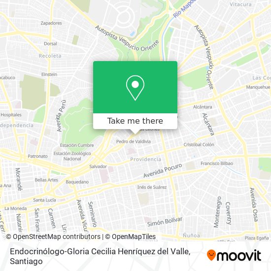 Endocrinólogo-Gloria Cecilia Henríquez del Valle map