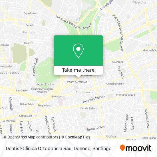 Dentist-Clinica Ortodoncia Raul Donoso map