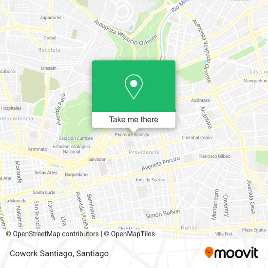 Cowork Santiago map