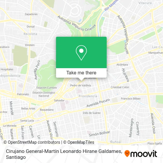 Mapa de Cirujano General-Martín Leonardo Hirane Galdames