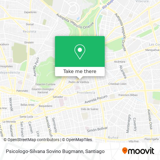 Psicologo-Silvana Sovino Bugmann map