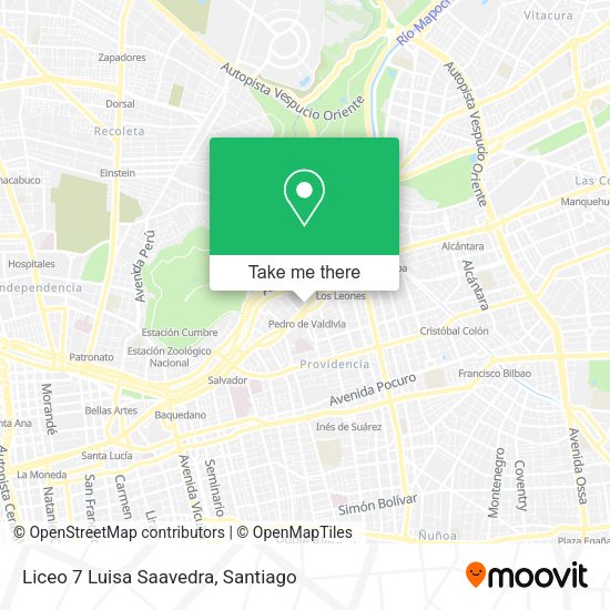 Liceo 7 Luisa Saavedra map