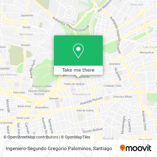 Ingeniero-Segundo Gregorio Palominos map